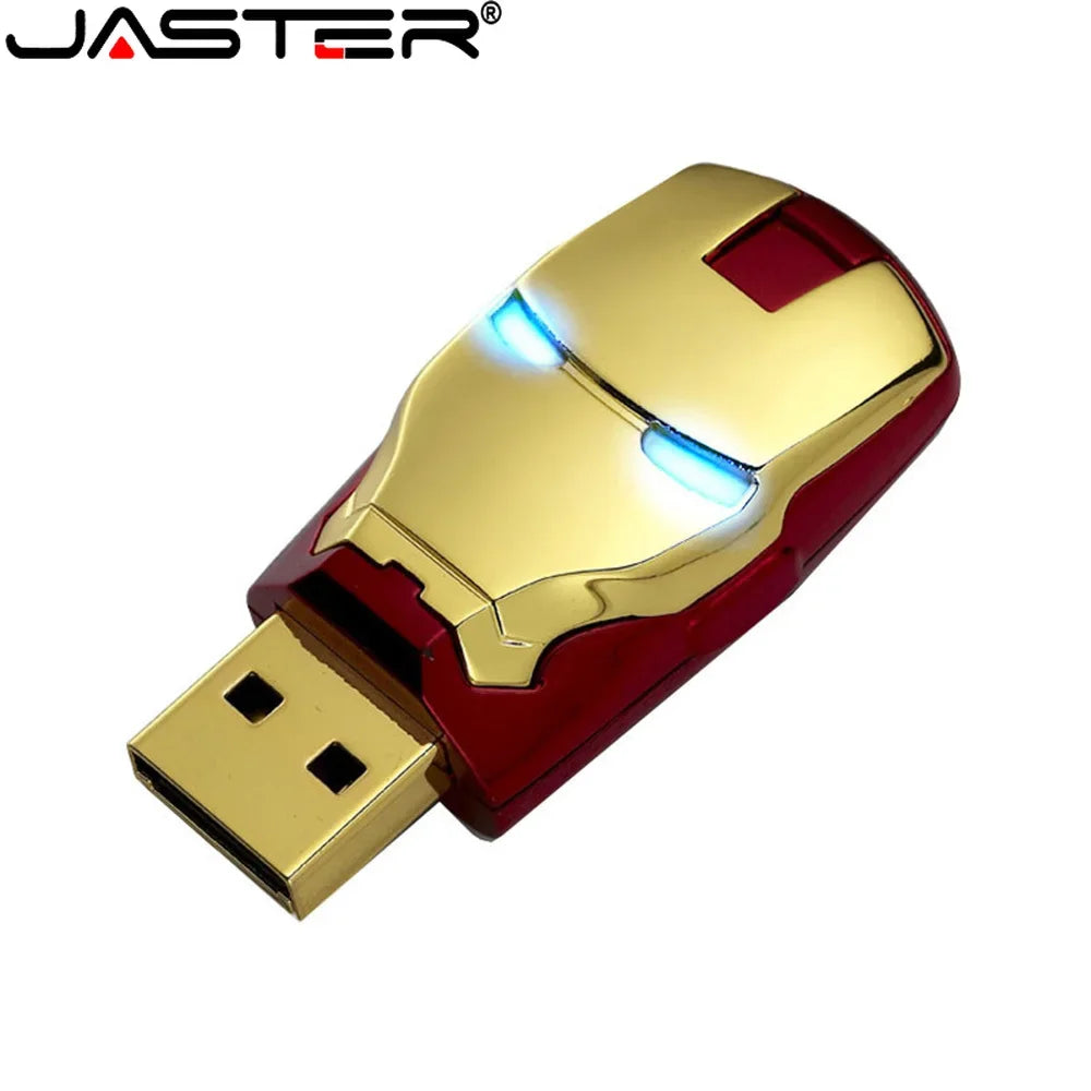 JASTER Metal Head LED USB Flash Drive