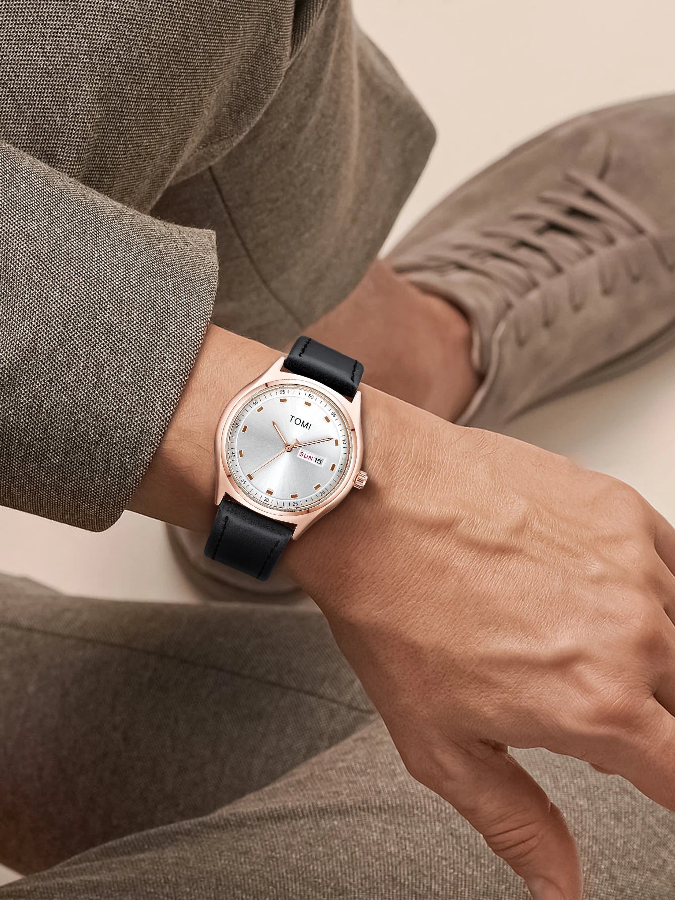 TOMI Minimalist Men's Watch