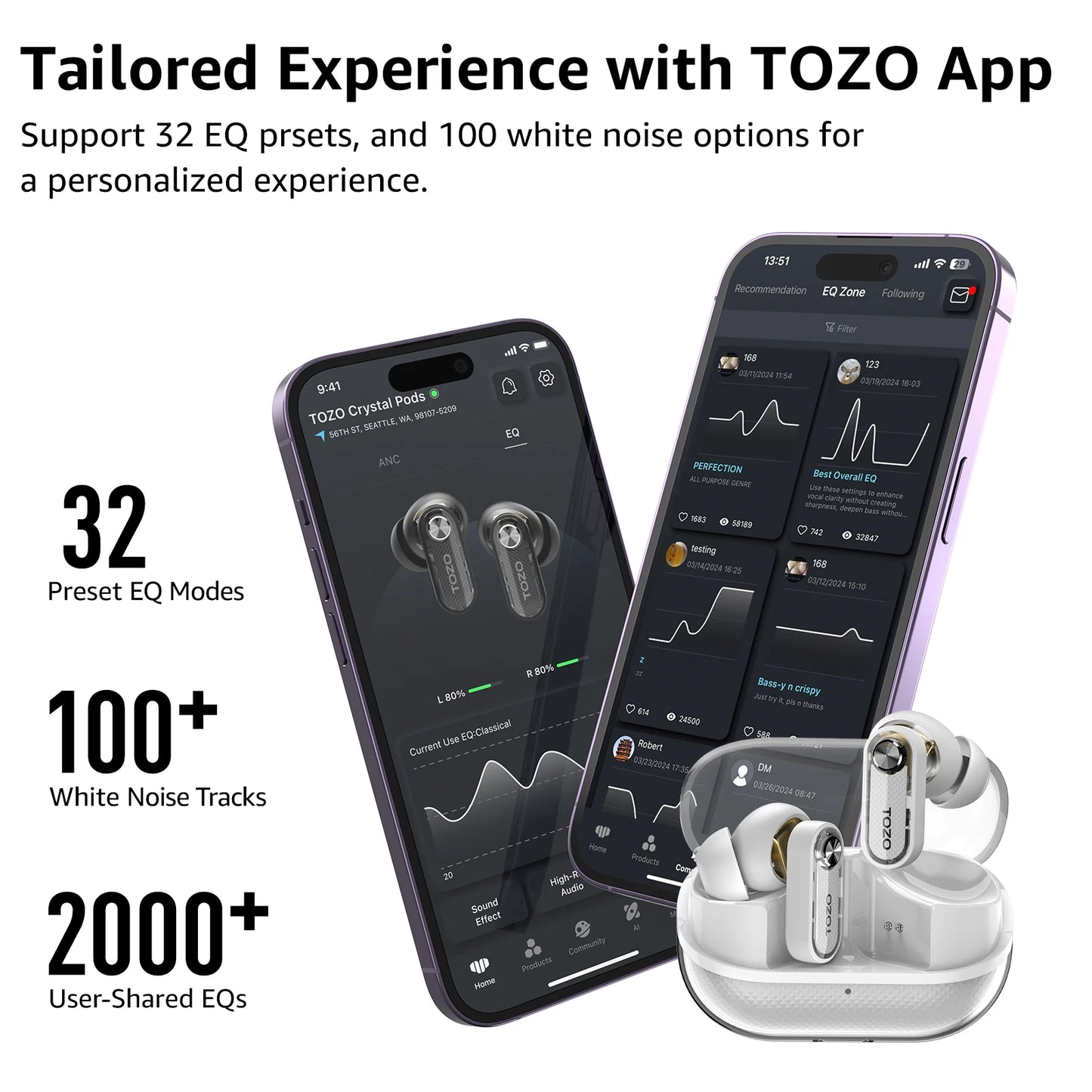 TOZO Bluetooth In-ear Earbuds