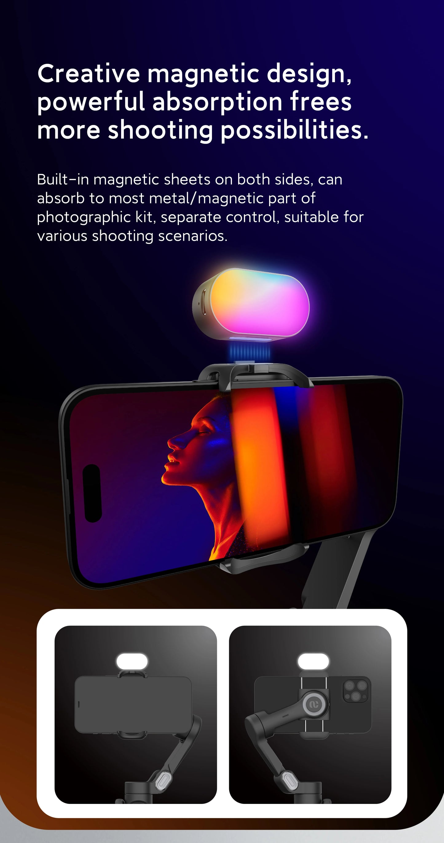 AOCHUAN RGB Magnetic Fill Light