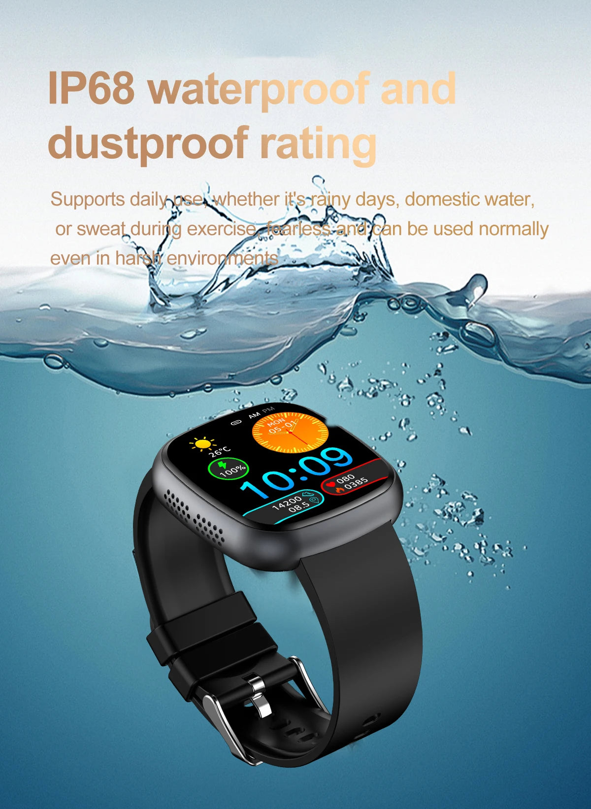 ECG Blood Pressure Health Smart Watch