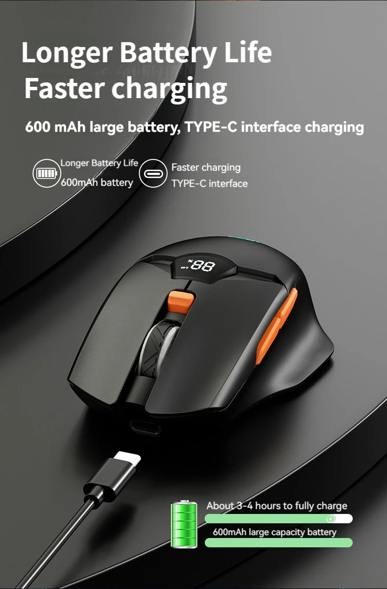 Semi-Dark Wireless Bluetooth Mouse