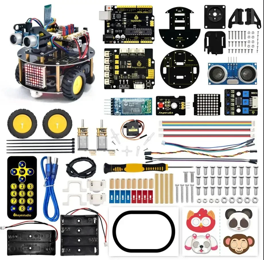 Keyestudio DIY Multifunction Smart Turtle Robot Car for Kids