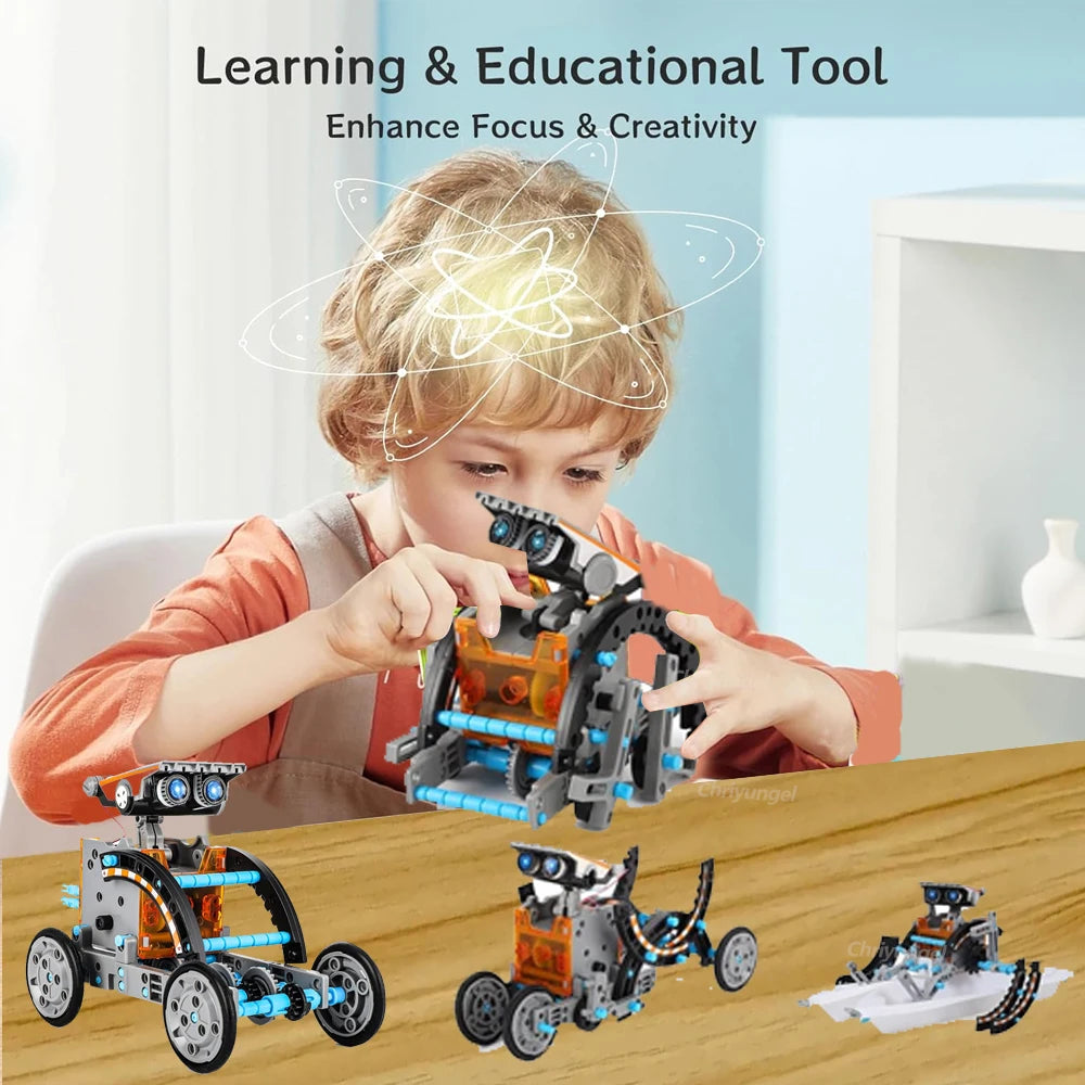 13-in-1 Solar Robot Kits for Kids