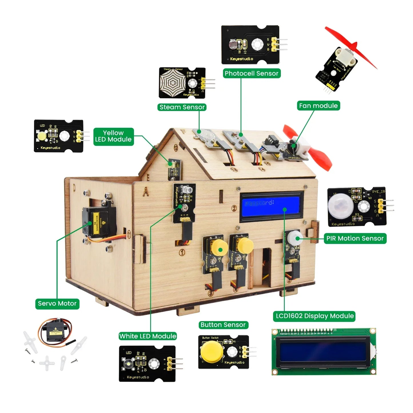 Keyestudio Smart IOT Home STEM Programming Kit for Kids