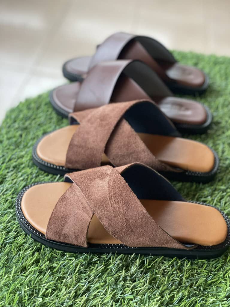 Brown Fairy Crossed Slippers
