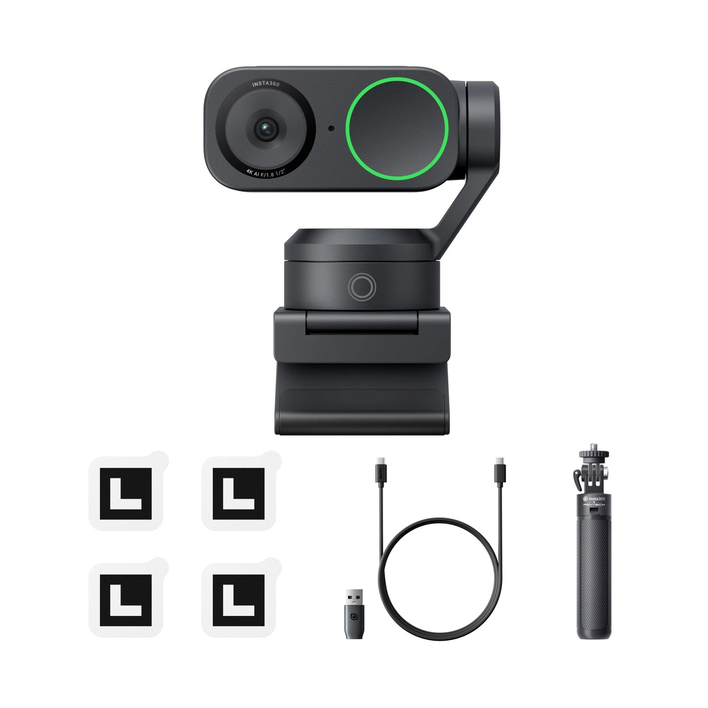 Insta360 Link 2 & 2C- PTZ 4K Webcam for PC/Mac