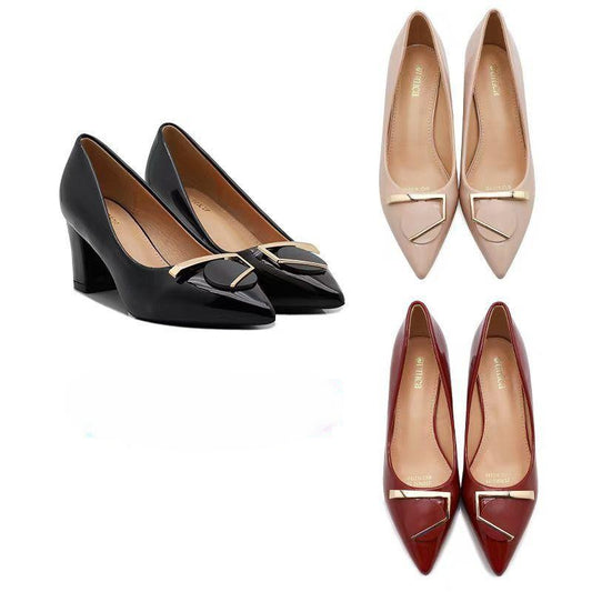 Amitin Mirror Block Heels