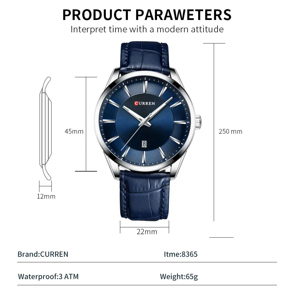 CURREN Quartz Watch for Men
