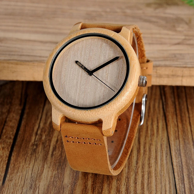 BOBO BIRD Wooden Analog Wristwatche