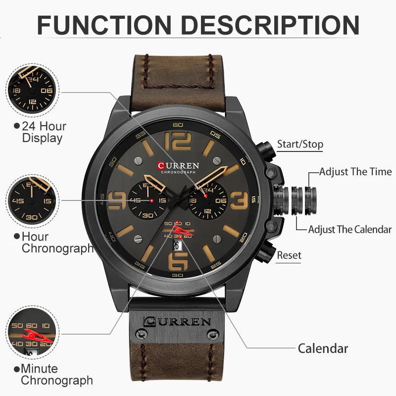 CURREN Military Men's Watch