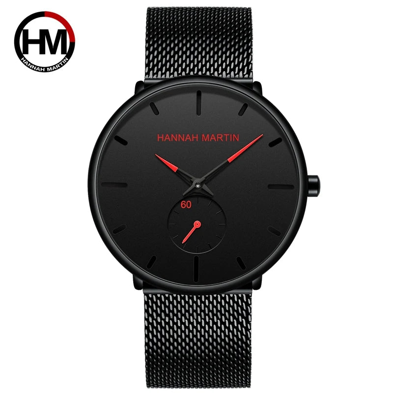 Hannah Martin Stainless Steel Mesh Watch