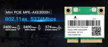 Dual Band AX210 Bluetooth WiFi Card