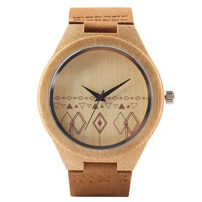 Natural Bamboo Wood Watch for Men