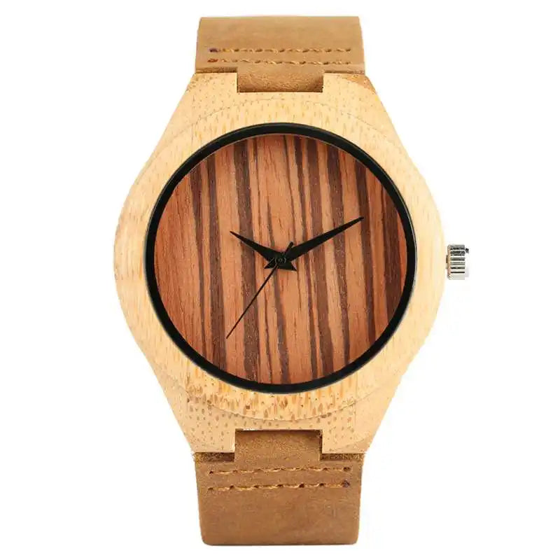 Natural Bamboo Wood Watch for Men