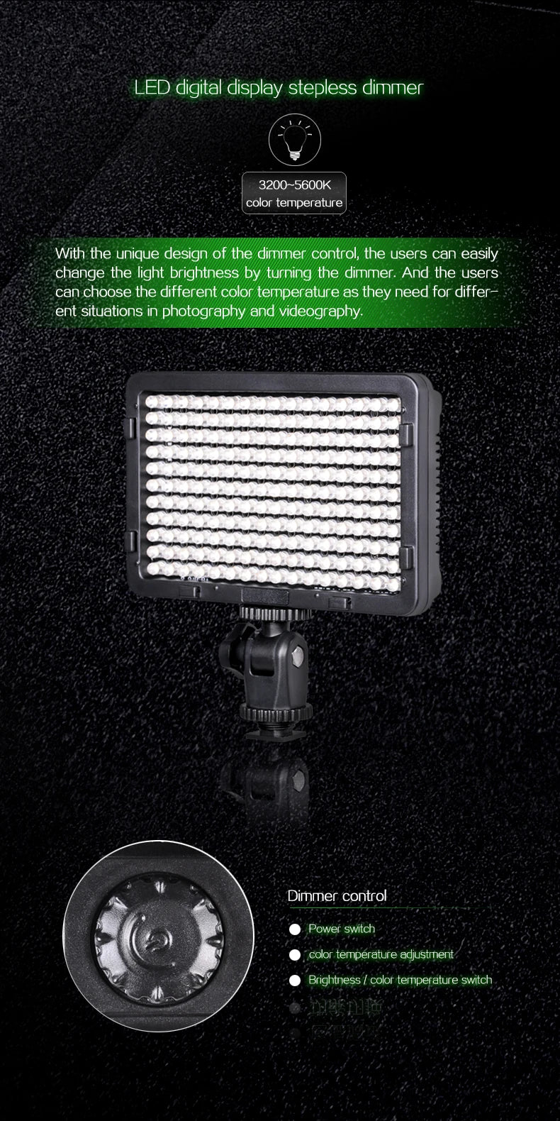 176 pcs LED Light for DSLR