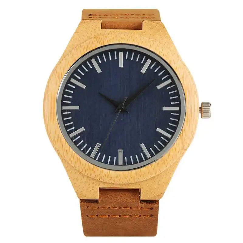 Natural Bamboo Wood Watch for Men