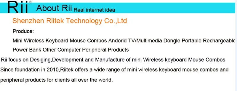 Rii i4 Mini Bluetooth Wireless Keyboard
