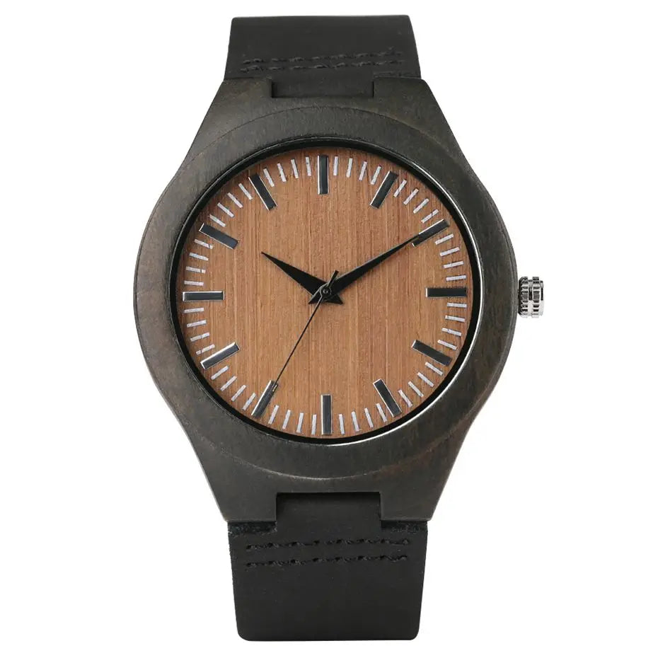 Natural Bamboo Wood Watch for Men