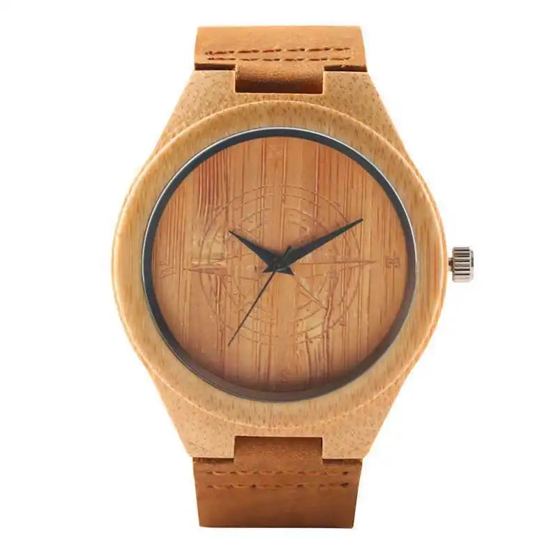 Natural Bamboo Wood Watch for Men