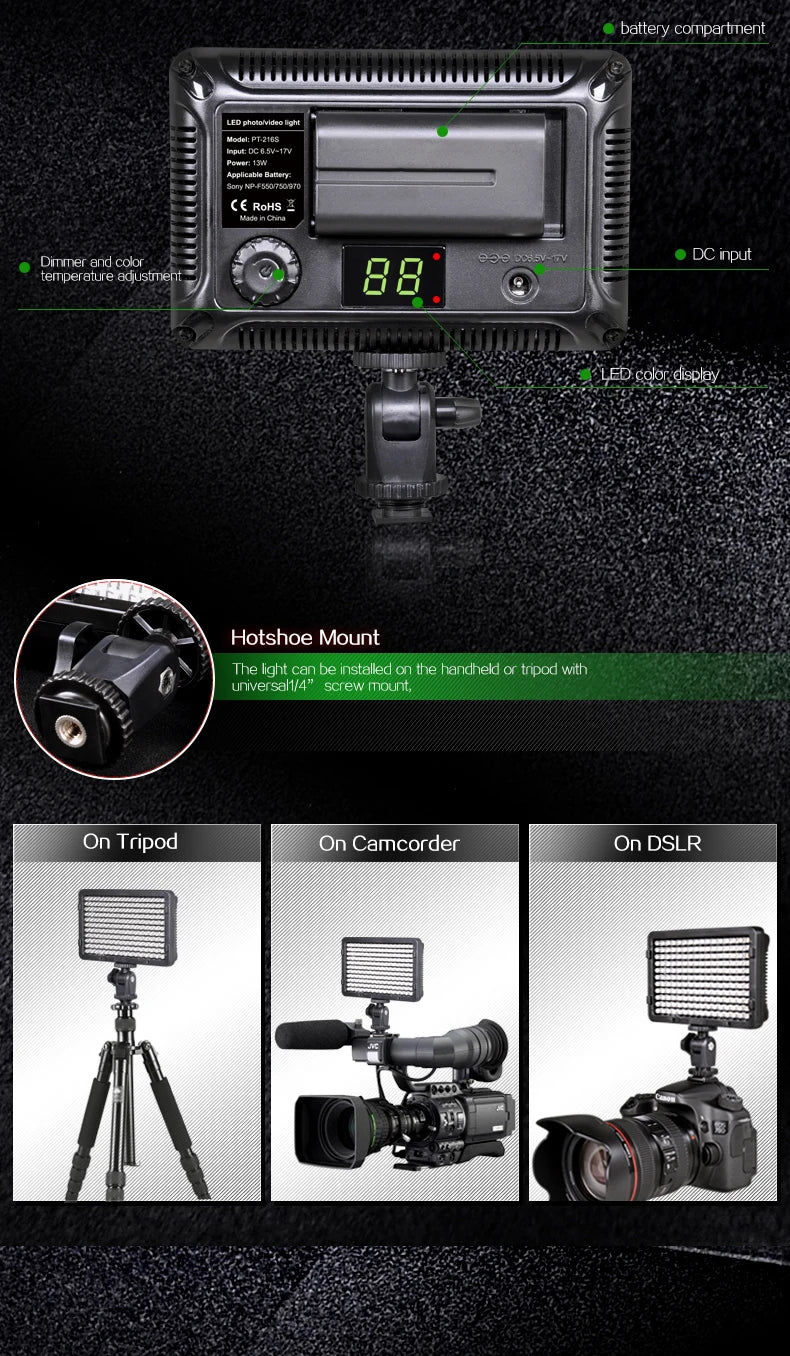 176 pcs LED Light for DSLR
