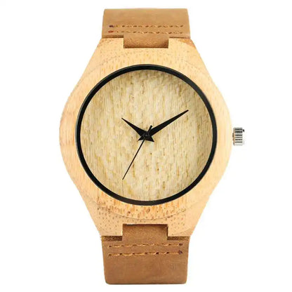 Natural Bamboo Wood Watch for Men