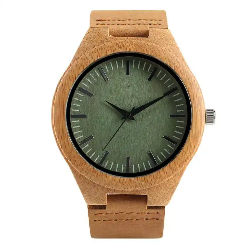 Natural Bamboo Wood Watch for Men