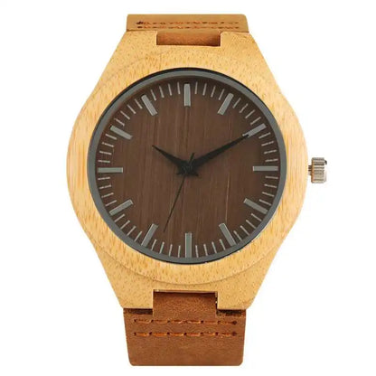 Natural Bamboo Wood Watch for Men