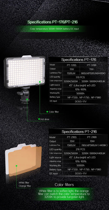 176 pcs LED Light for DSLR