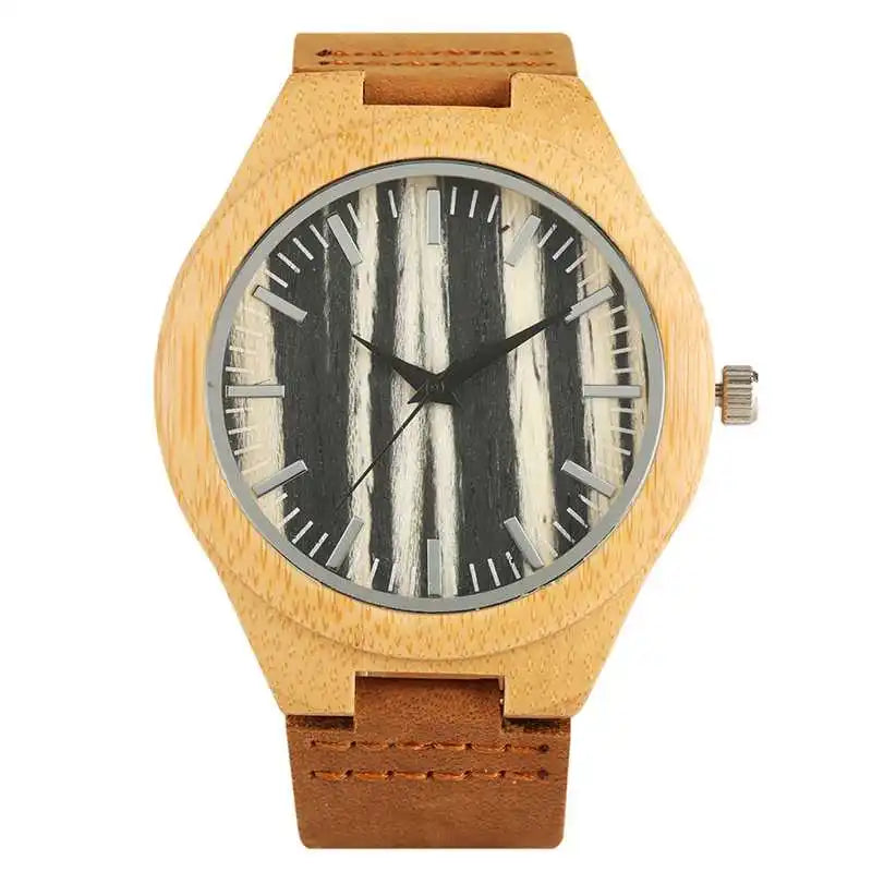 Natural Bamboo Wood Watch for Men