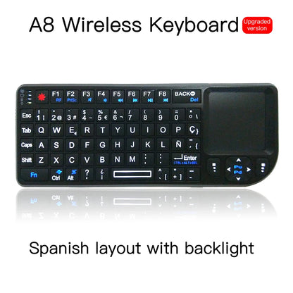 Wireless Keyboard Handheld With Touchpad Mouse