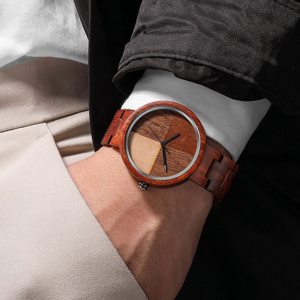 Casual Quartz Wooden Watch