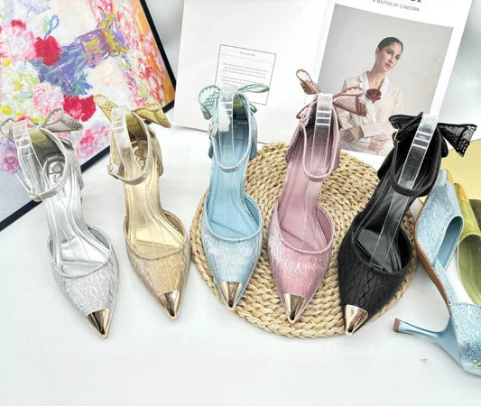 Lilas Back Bow Heel