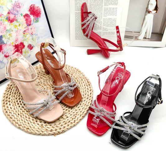 Lilas Crossed Sandal Heel