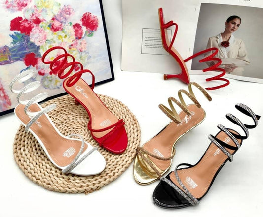 Lilas Jewelled Snake Heels