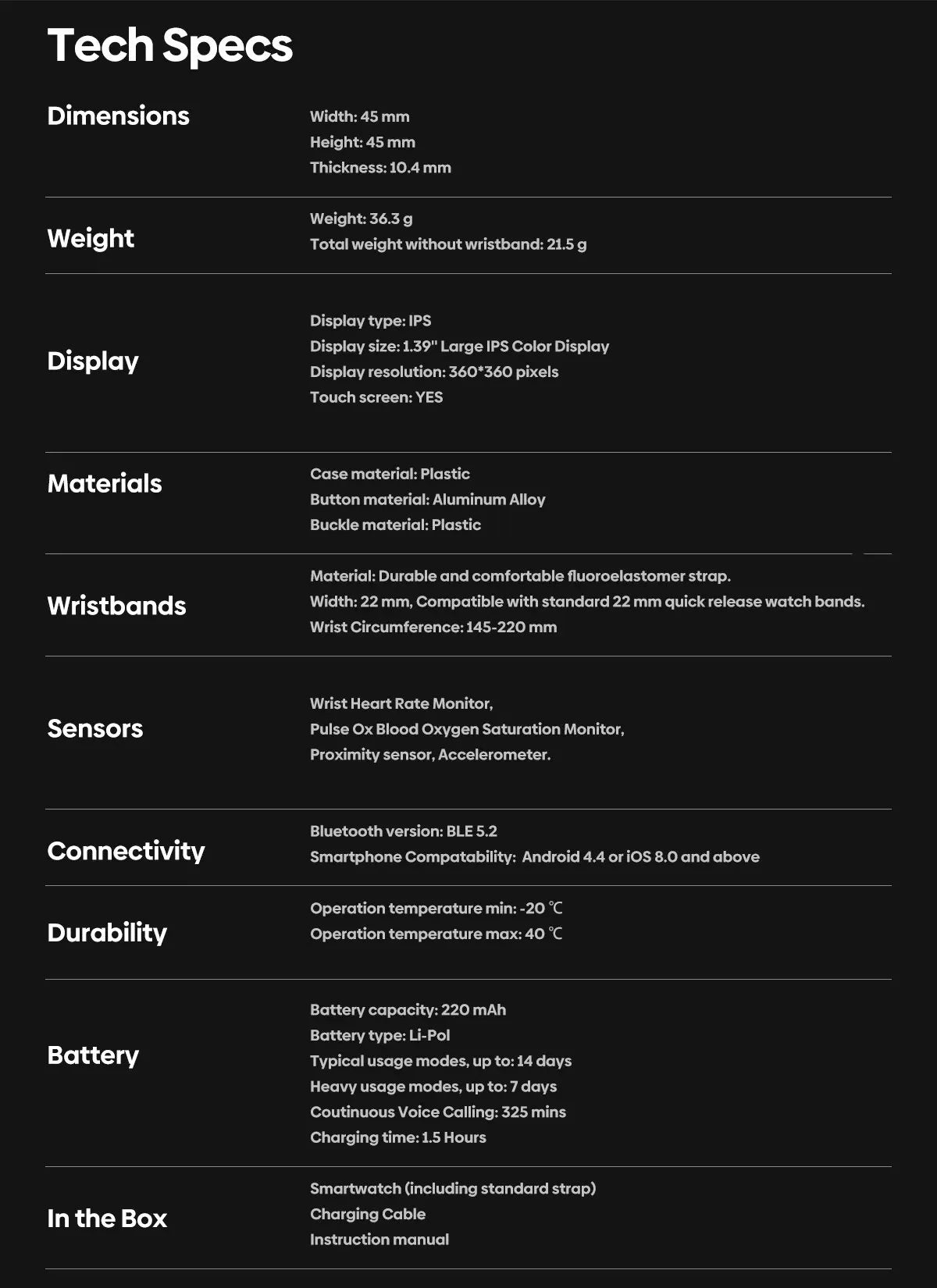 Zeblaze Btalk 2 Lite Voice Calling Smart Watch