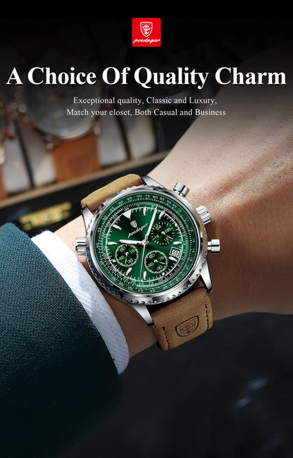 POEDAGAR Luxury Men Quartz Watch