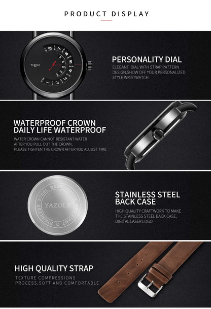 Relogio YAZOLE Men Fashion Watch
