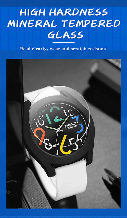 Sanda Men'S Watch Silicone Strap