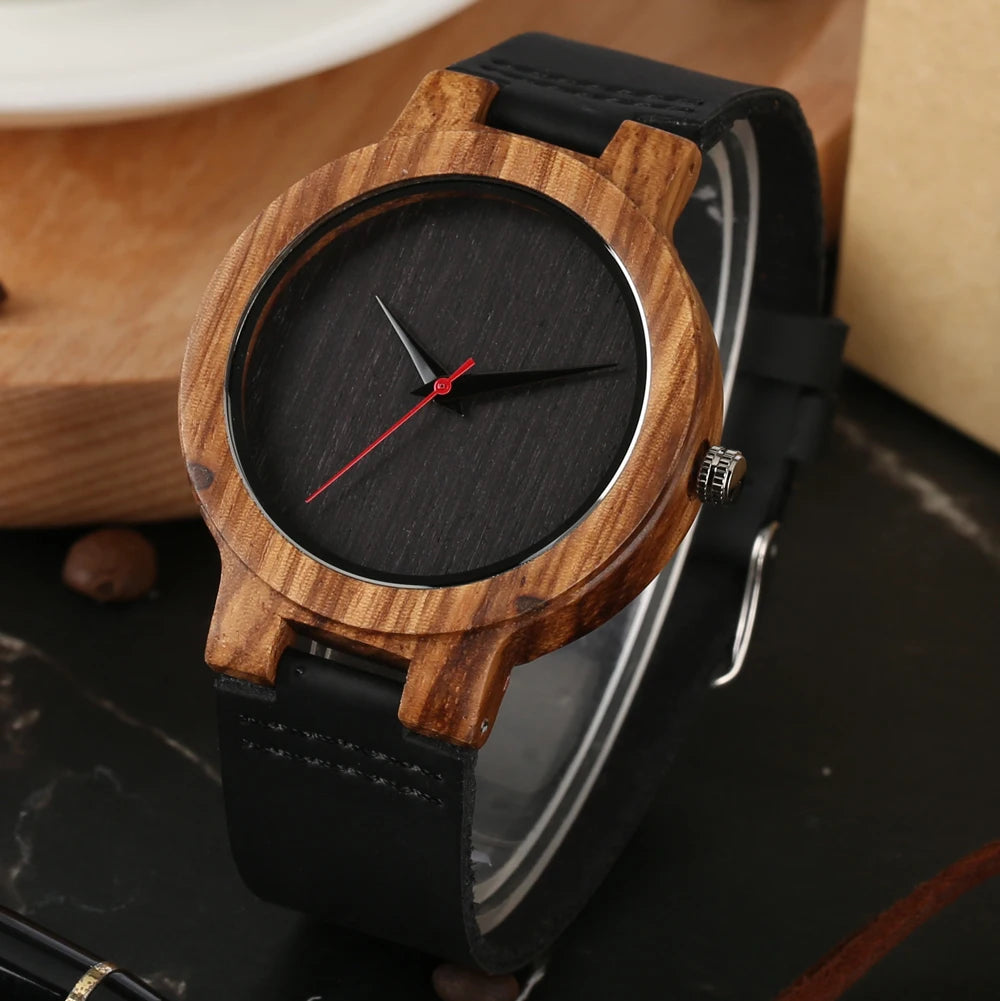 Natural Bamboo Wood Watch for Men