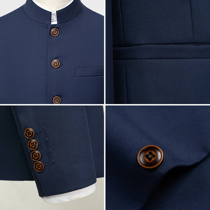 Men's Chinese Style Stand Collar Suits