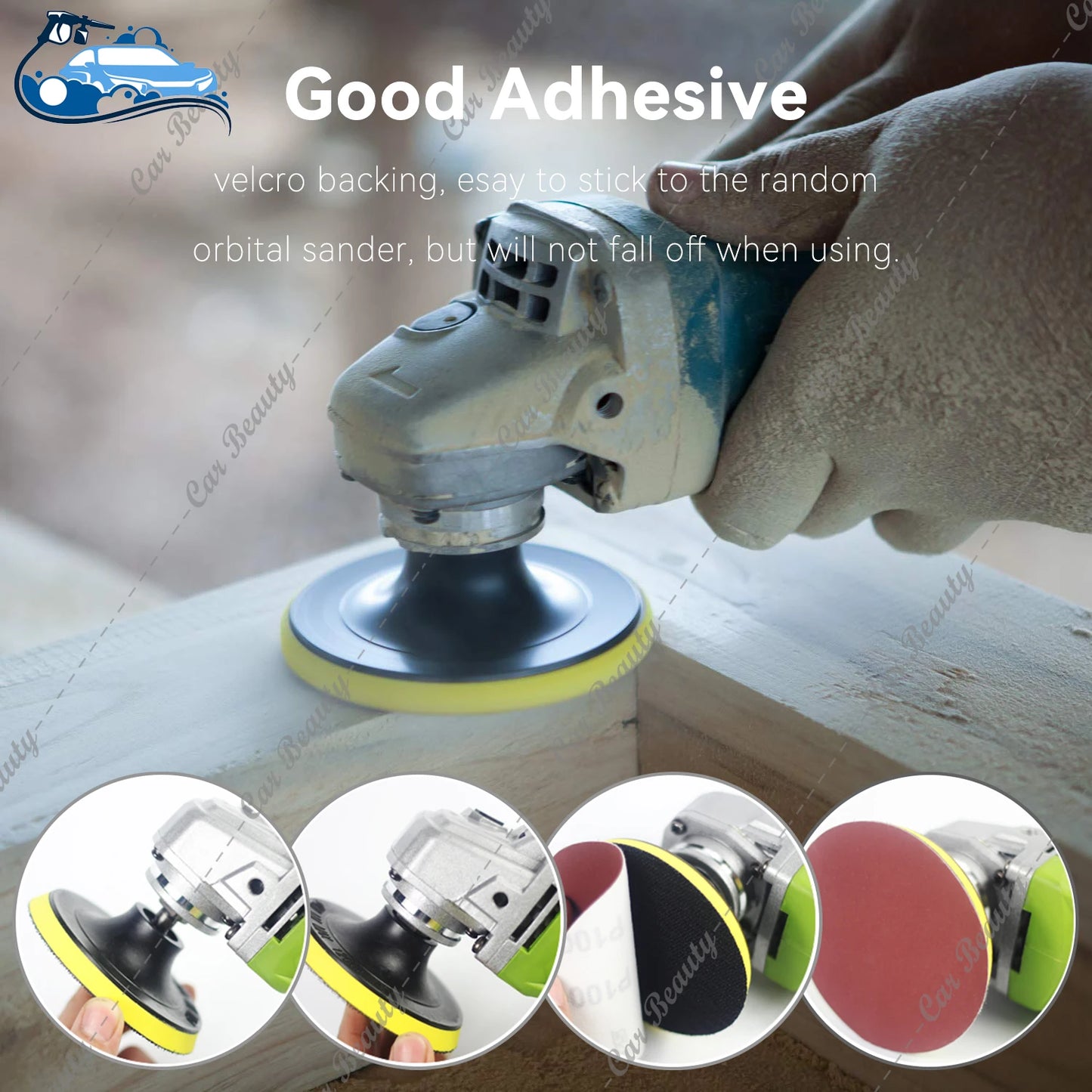 97mm 4inch Hook & Loop Round Sanding Disc Pad 60/80/100/150/180/240/320/400/600/800/1000/2000/3000/5000 Assorted Grits Sandpaper