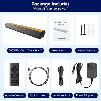 AIYIMA S03pro Wireless Soundbar