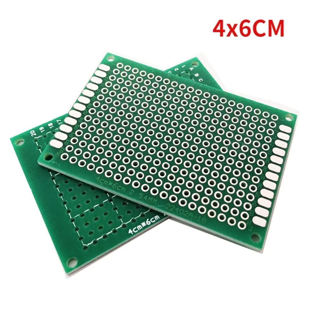 1PCS Single Sided PCB Universal Printed Circuit Board 2x8 3x7 4x6 6x8 10x10 10x15 10x22 12x18 15x20 20x30CM DIY Breadboard Plate