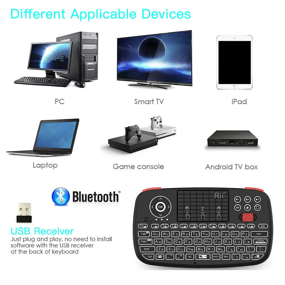 Rii i4 Mini Bluetooth Wireless Keyboard