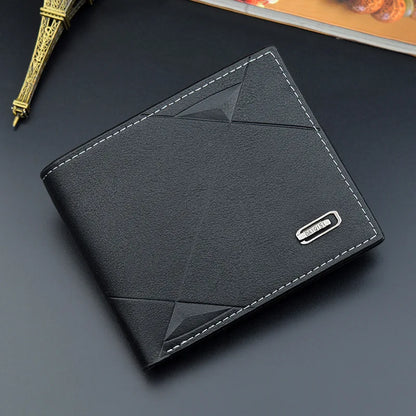 Men's Short Bifold Leather Wallet