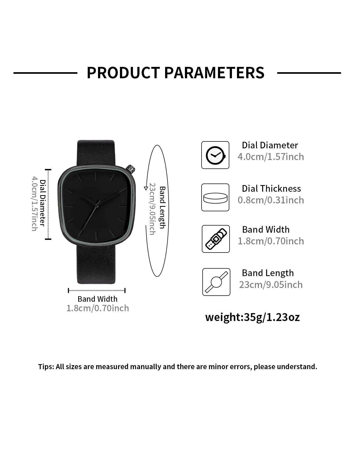 TOMI Men's Minimalist Watch