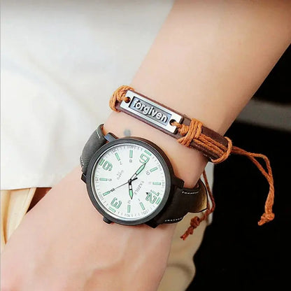 Yazole Large Dial Watch