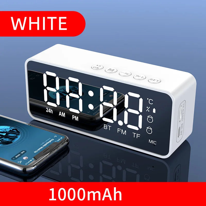 Alarm Clock Radio FM Bluetooth Speaker