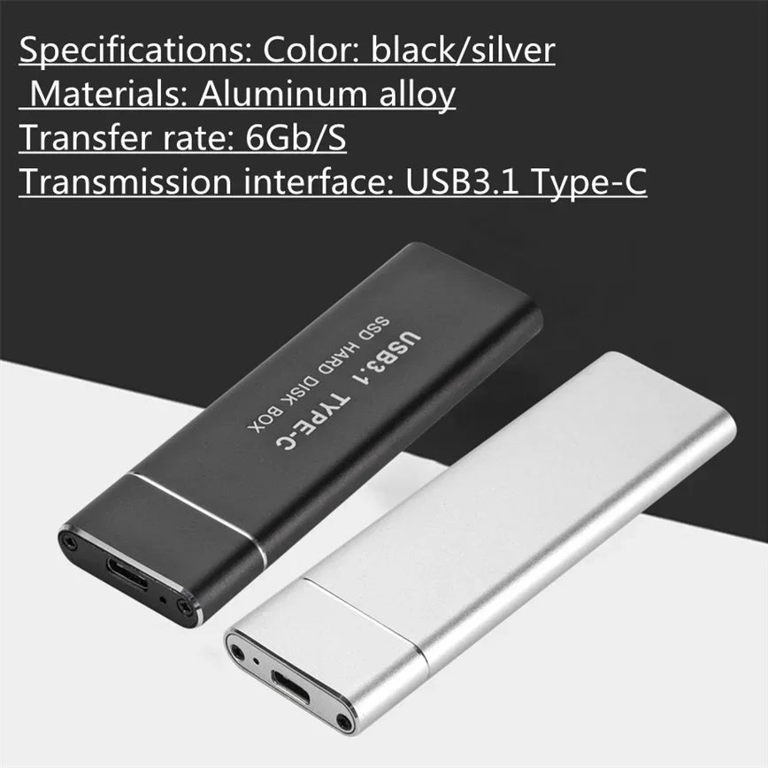 Type-C USB 3.1 to M.2 NGFF SSD Mobile Hard Disk Box